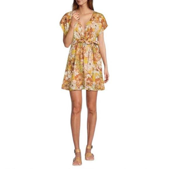 Free People Freddy Tie Mini Dress NWT - Picture 2 of 16
